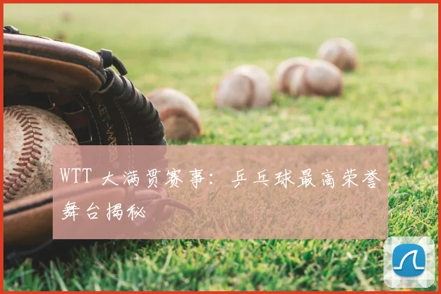 WTT 大满贯赛事：乒乓球最高荣誉舞台揭秘